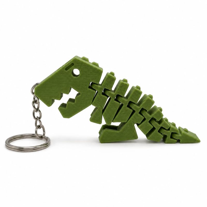 Chaveiro Dino Articulado, foto do anúncio